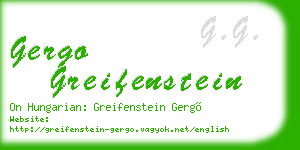 gergo greifenstein business card
