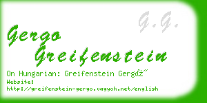 gergo greifenstein business card